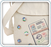 Around the World Messenger Bag