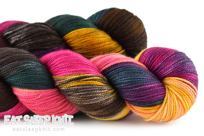 Into the Fire on Sourdough Sock 80/20% Superwash Merino/Nylon — Kim Dyes  Yarn